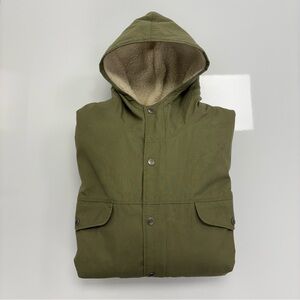 Fjällräven Greenland Winter Parka Jacket Olive Green Sherpa Lined XL